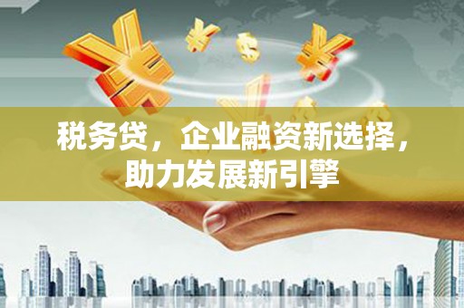 白城税务贷，企业融资新选择，助力发展新引擎