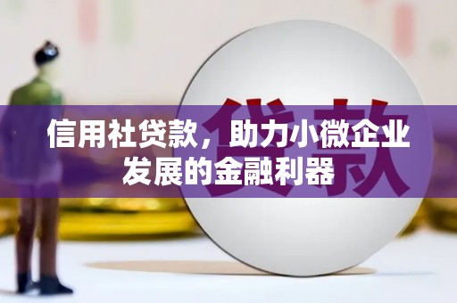 白城信用社贷款，助力小微企业发展的金融利器